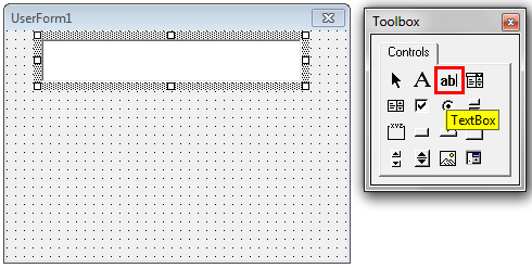 VBA Text Box control