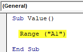 VBA Value Example 1
