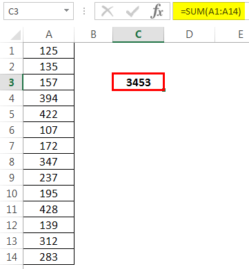 How to Sum Multiple Rows in Excel Example 1-4
