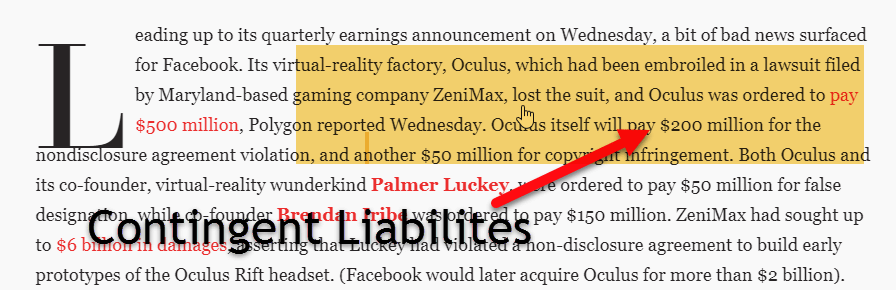 Contingent Liabilities