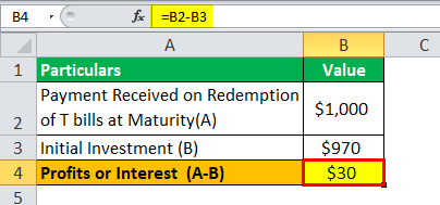Treasury Bills Example 1