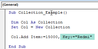 VBA Collection Example 1-5