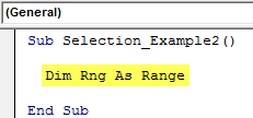 VBA Selection Example 2