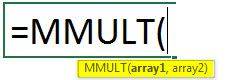 matrix multiplication syntax