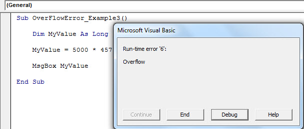 run time error 6: example 3.2