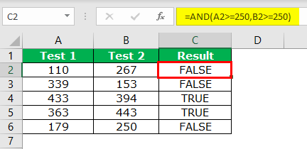 AND function 1-1
