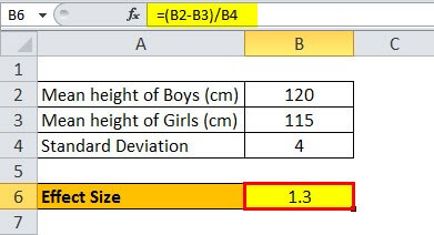 Effect Size Example 1-2