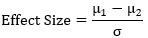 Effect Size Formula 1
