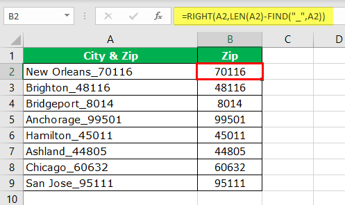 Extract Number from String Excel Example 1-8