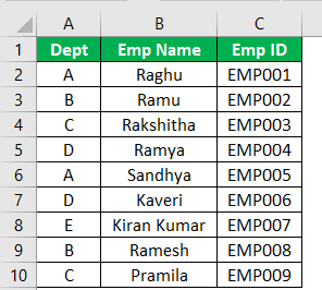 Move Columns Example 1