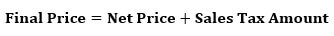 Final Price Formula 1-1