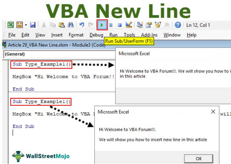 VBA New Line