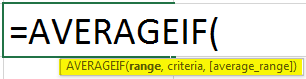 averageif synatx