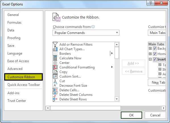 enable power view 2016 - 1.5