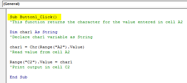 vba chr example 1.13