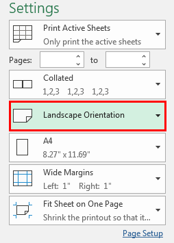 Page Setup Example 1-11