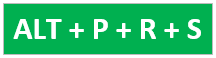 Shortcut key to setup