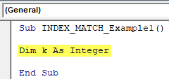 VBA Index Match Example 1-1