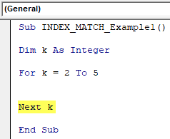 VBA Index Match Example 1-2