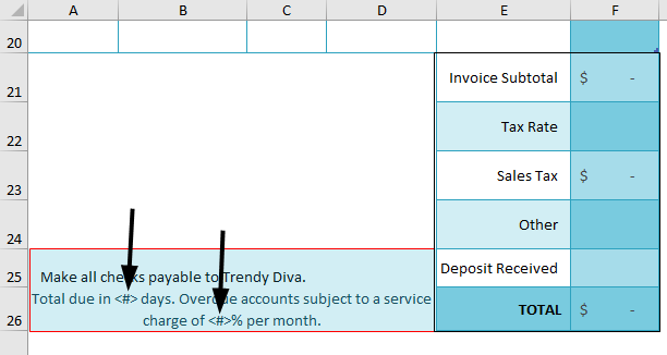 Blank invoice Template Example 1-10