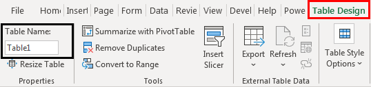Change Table Name 1