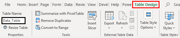 Change Table Name 2
