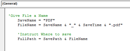 Export Excel into PDF using VBA Example 2.5