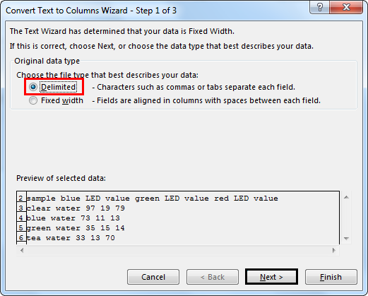 Extract data from pdf to excel Example 1-8