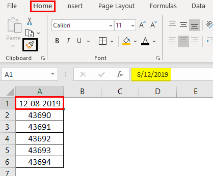 Format Cell in Excel Example 6.1.0