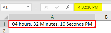 Formatting Time in Excel Example 1.16