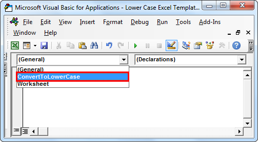 Lower Case Example 2.7