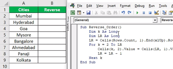 Using VBA Code