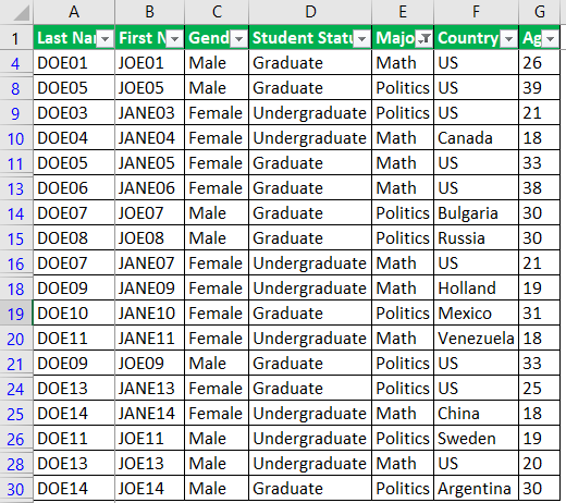 Use Row Function Example 1-6