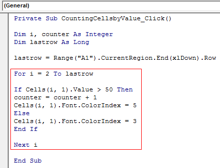 VBA Counter Example 1-13