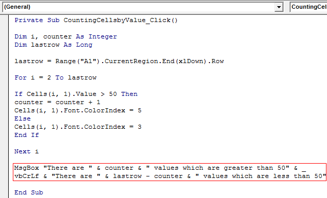 VBA Counter Example 1-14
