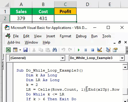 VBA Do Loop Example 3
