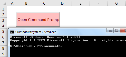 VBA Environ Example 1-7