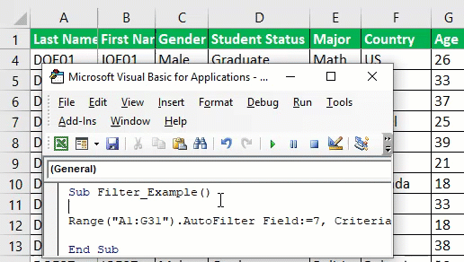 Excel VBA Filter Numbers 1