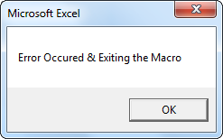 VBA On Error GoTo Example 3-3