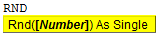 VBA RND Syntax