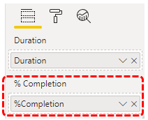Add % Completion