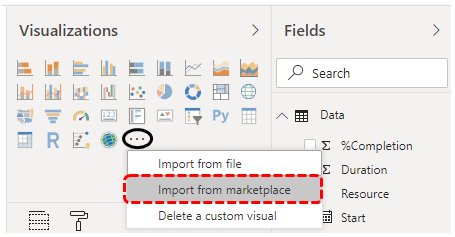Gantt Charts in Power BI (visualization list)