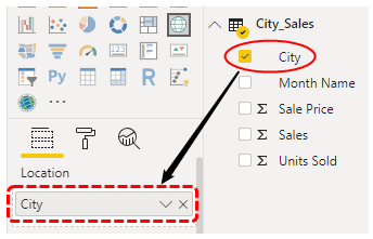 Map in Power BI (Add City)