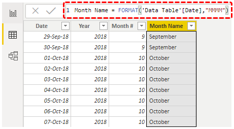 Month Name