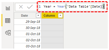Year table