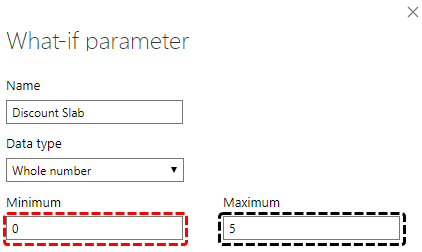 Power BI Parameters (Min-Max)