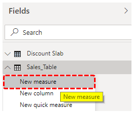 Power BI Parameters (New Measure)