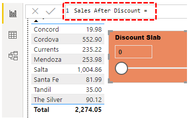 Power BI Parameters (Sales After Discount)