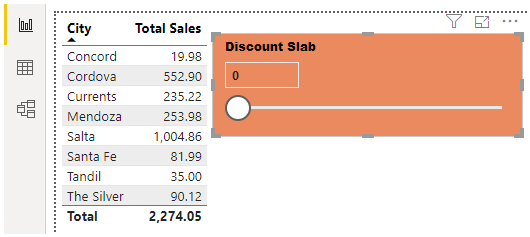 Power BI Parameters (Slicer)