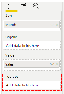 Power BI tooltip (Tooltips field)